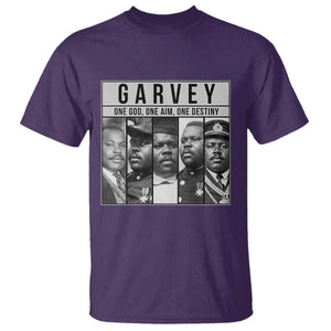 Marcus Garvey Quote T Shirt One God One Aim One Destiny TS12 Purple Print Your Wear