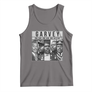 Marcus Garvey Quote Tank Top One God One Aim One Destiny TS12 Deep Heather Print Your Wear