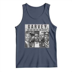 Marcus Garvey Quote Tank Top One God One Aim One Destiny TS12 Navy Print Your Wear