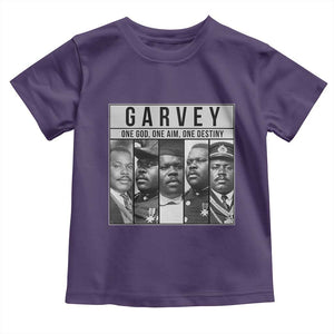 Marcus Garvey Quote Toddler T Shirt One God One Aim One Destiny TS12 Purple Print Your Wear