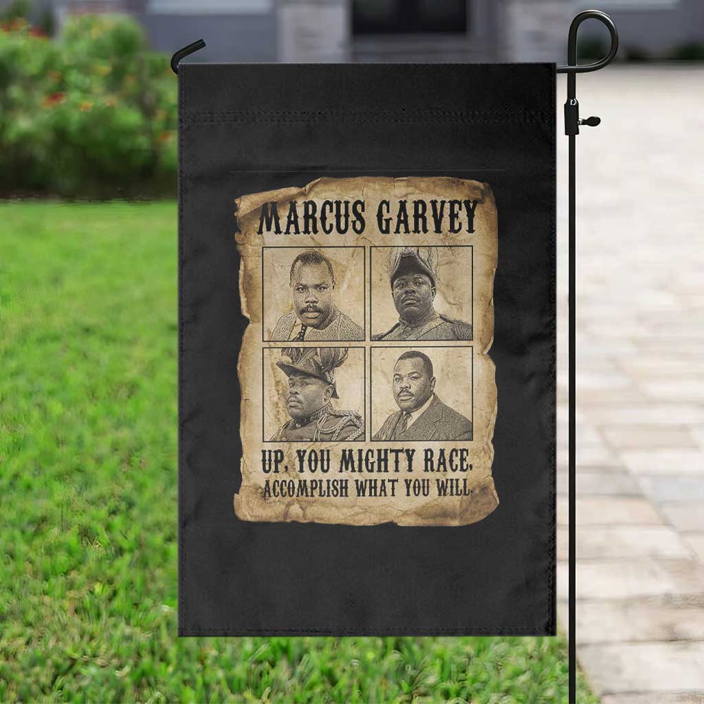 Vintage Marcus Garvey Garden Flag Up You Mighty Race Quote TS12 Print Your Wear