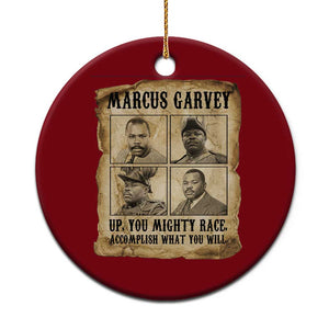 Vintage Marcus Garvey Ceramic Ornament Up You Mighty Race Quote TS12 1pc Red Print Your Wear