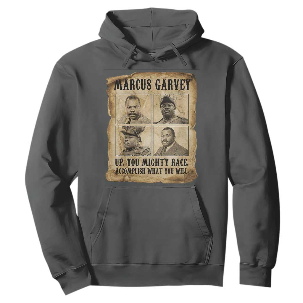 Vintage Marcus Garvey Hoodie Up You Mighty Race Quote TS12 Dark Heather Print Your Wear