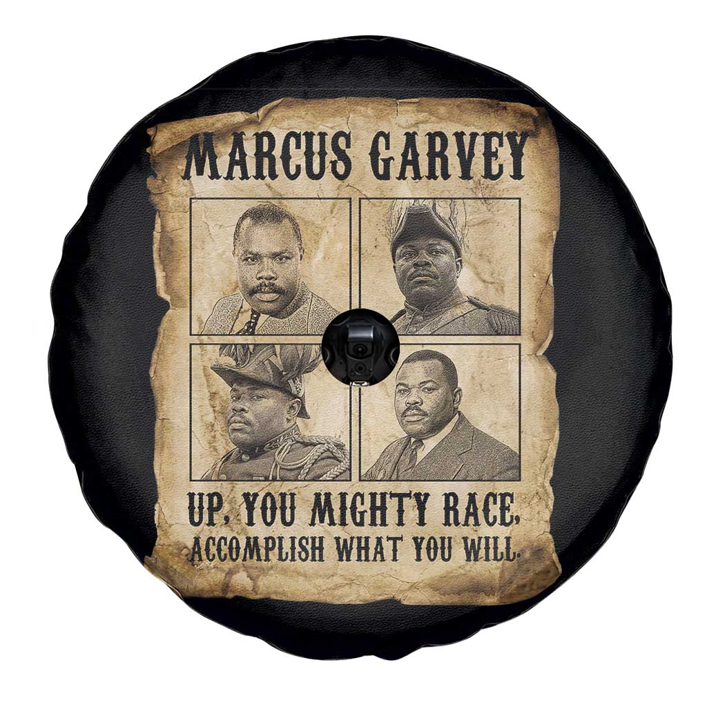Vintage Marcus Garvey Spare Tire Cover Up You Mighty Race Quote TS12 Print Your Wear