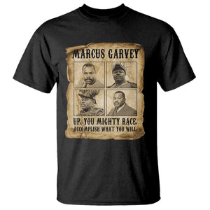 Vintage Marcus Garvey T Shirt Up You Mighty Race Quote TS12 Black Print Your Wear