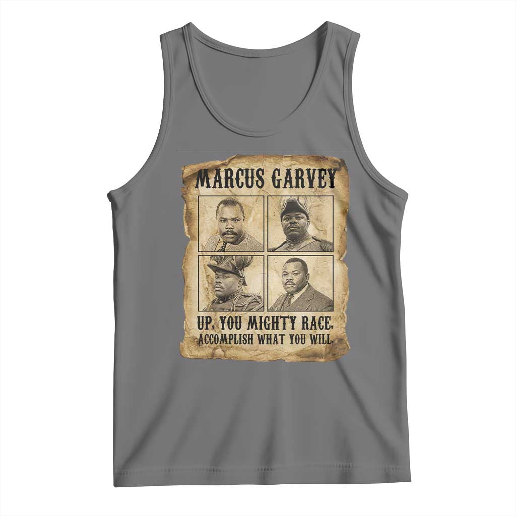 Vintage Marcus Garvey Tank Top Up You Mighty Race Quote TS12 Black Heather Print Your Wear