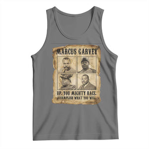 Vintage Marcus Garvey Tank Top Up You Mighty Race Quote TS12 Black Heather Print Your Wear