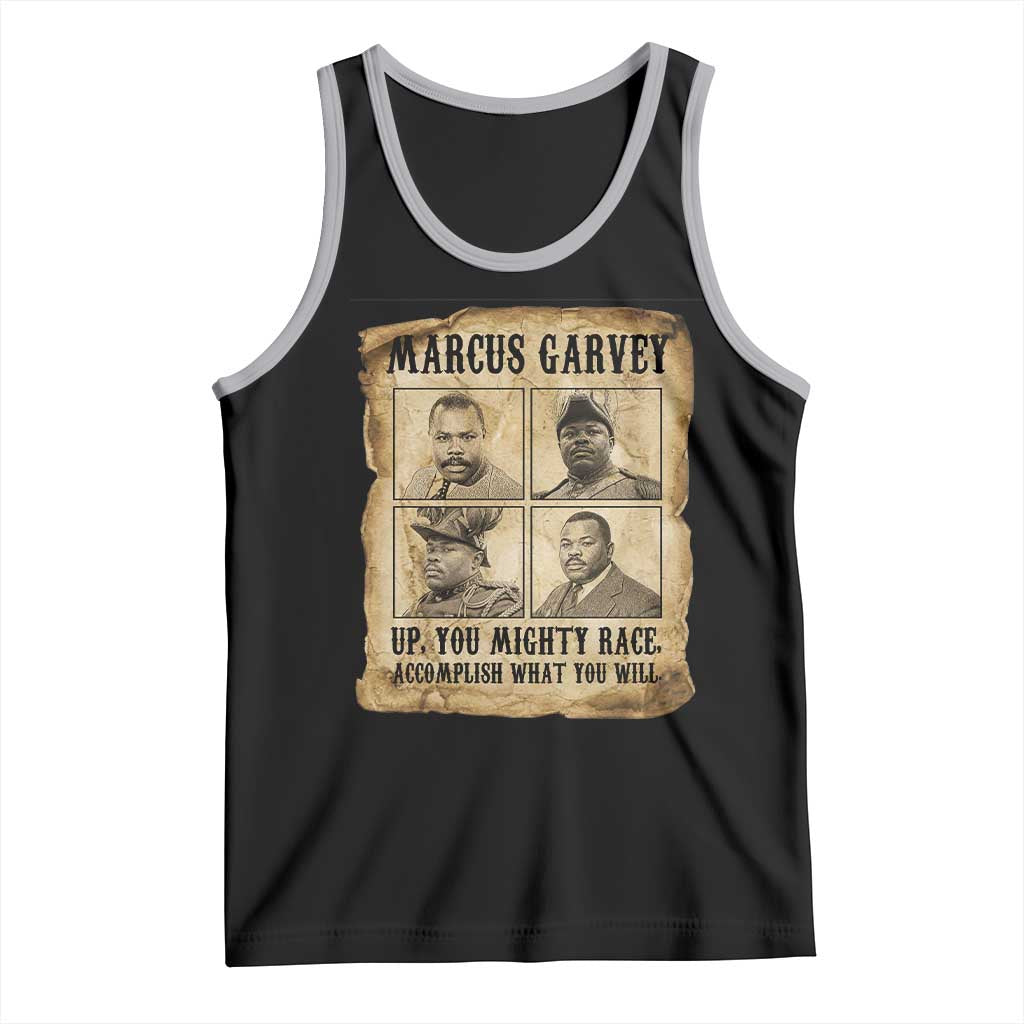 Vintage Marcus Garvey Tank Top Up You Mighty Race Quote TS12 Black Athletic Heather Print Your Wear