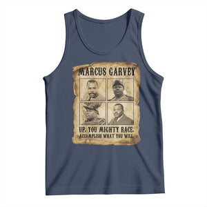 Vintage Marcus Garvey Tank Top Up You Mighty Race Quote TS12 Navy Print Your Wear