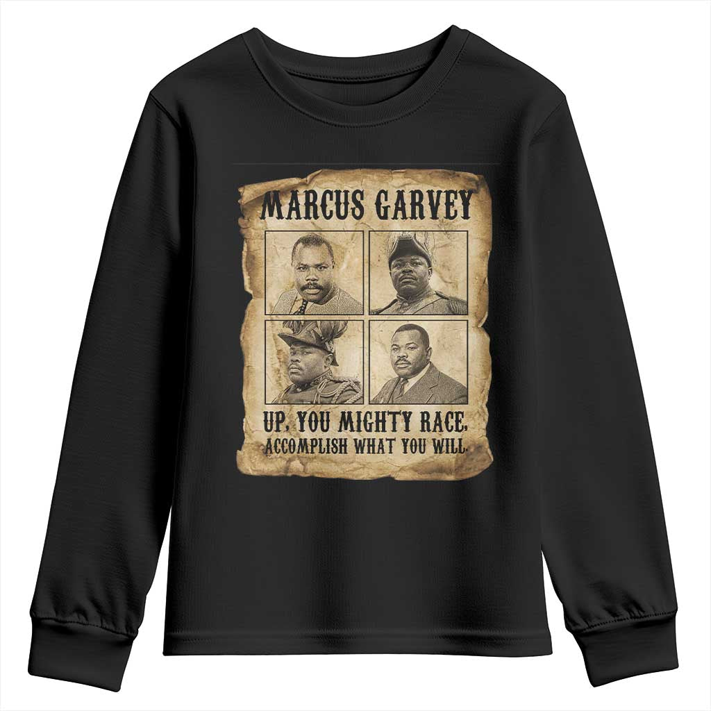 Vintage Marcus Garvey Youth Sweatshirt Up You Mighty Race Quote TS12 Black Print Your Wear