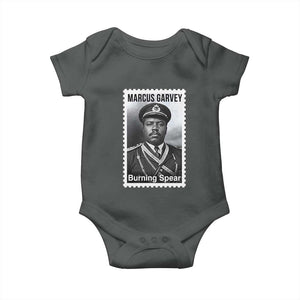 Marcus Garvey Baby Onesie Jamaican National Hero Legacy Gift TS12 Dark Heather Print Your Wear