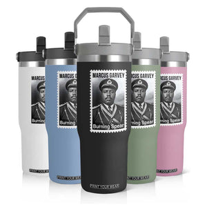 Marcus Garvey Flip Straw Tumbler Jamaican National Hero Legacy Gift TS12 Print Your Wear