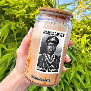 Marcus Garvey Glass Can Jamaican National Hero Legacy Gift TS12 Black Print Your Wear