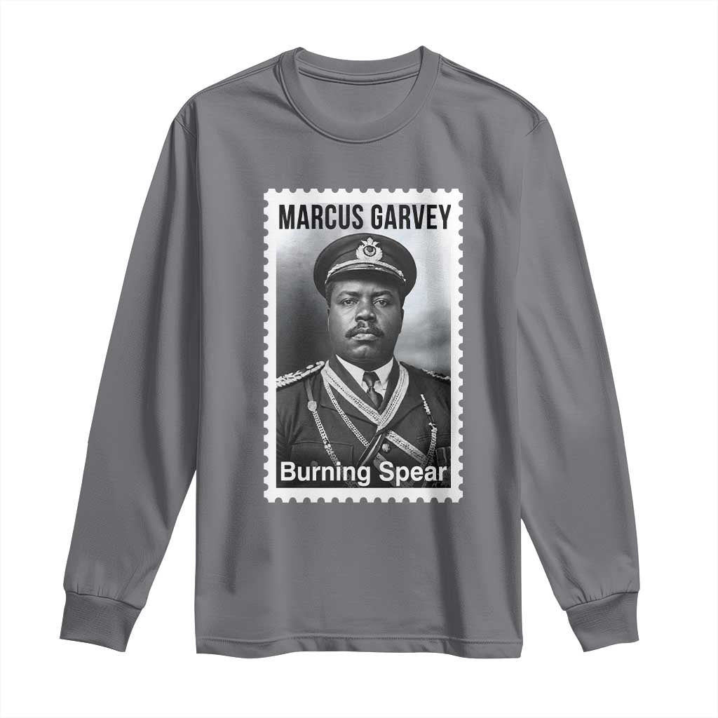 Marcus Garvey Long Sleeve Shirt Jamaican National Hero Legacy Gift TS12 Charcoal Print Your Wear