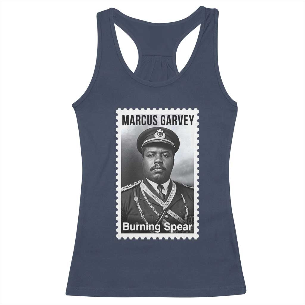 Marcus Garvey Racerback Tank Top Jamaican National Hero Legacy Gift TS12 Navy Print Your Wear
