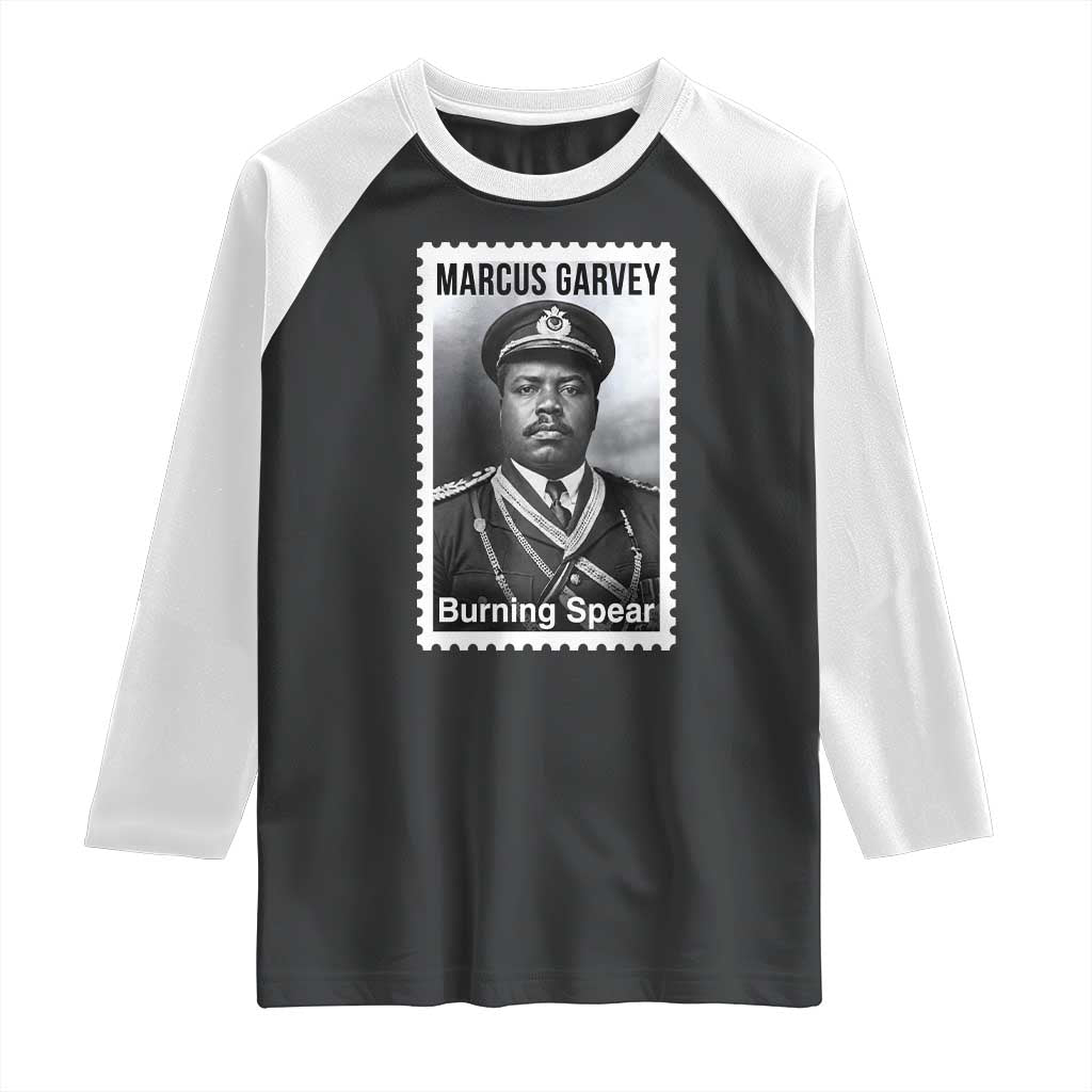 Marcus Garvey Raglan Shirt Jamaican National Hero Legacy Gift TS12 Black White Print Your Wear