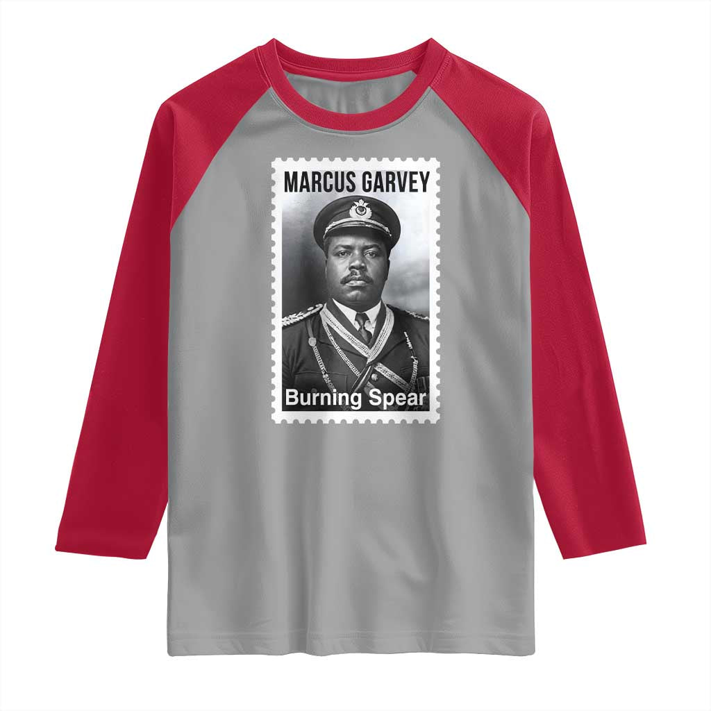 Marcus Garvey Raglan Shirt Jamaican National Hero Legacy Gift TS12 Sport Gray Red Print Your Wear