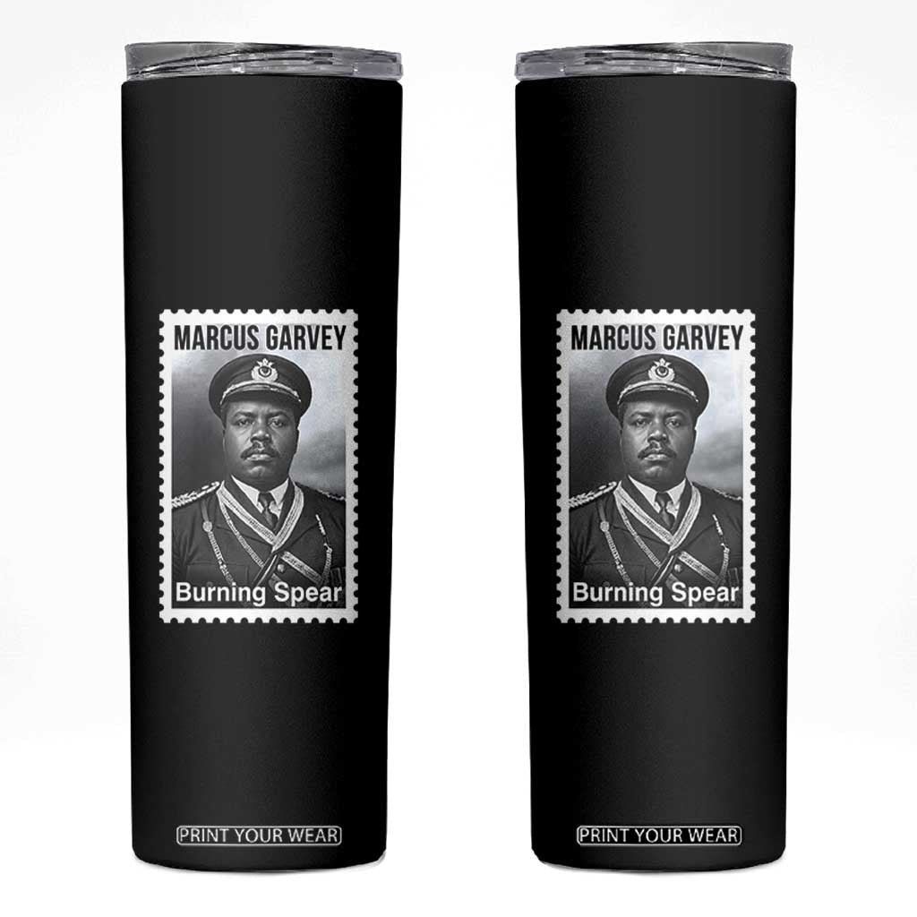 Marcus Garvey Skinny Tumbler Jamaican National Hero Legacy Gift TS12 Black Print Your Wear