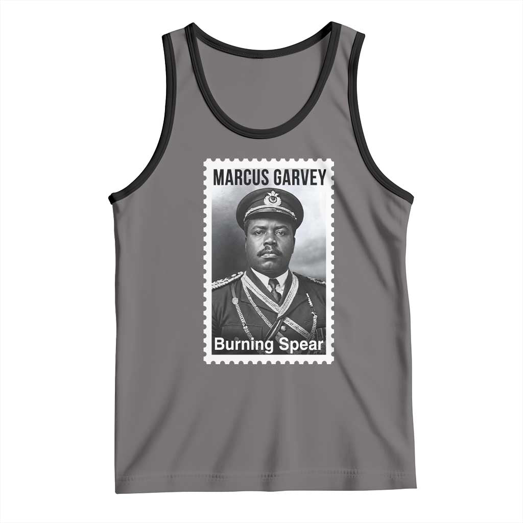 Marcus Garvey Tank Top Jamaican National Hero Legacy Gift TS12 Deep Heather Black Print Your Wear