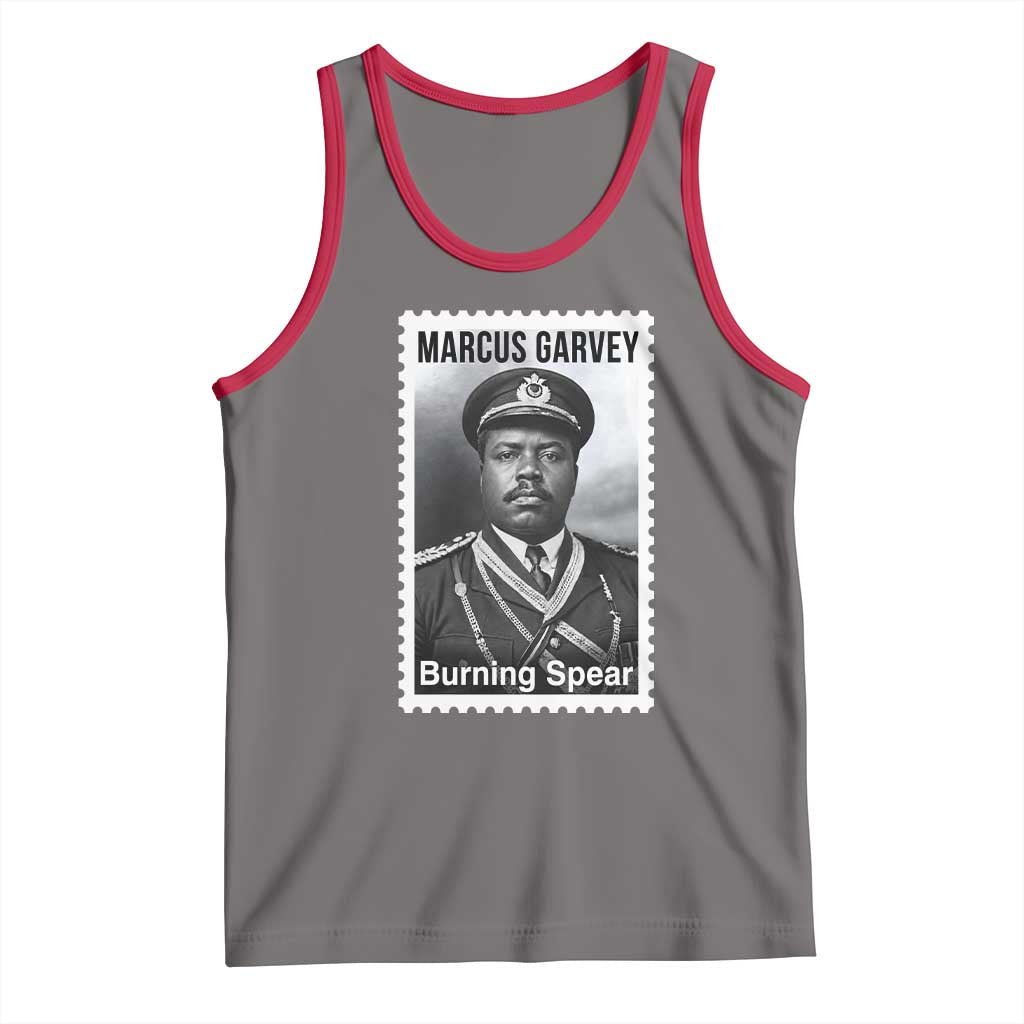 Marcus Garvey Tank Top Jamaican National Hero Legacy Gift TS12 Deep Heather Red Print Your Wear