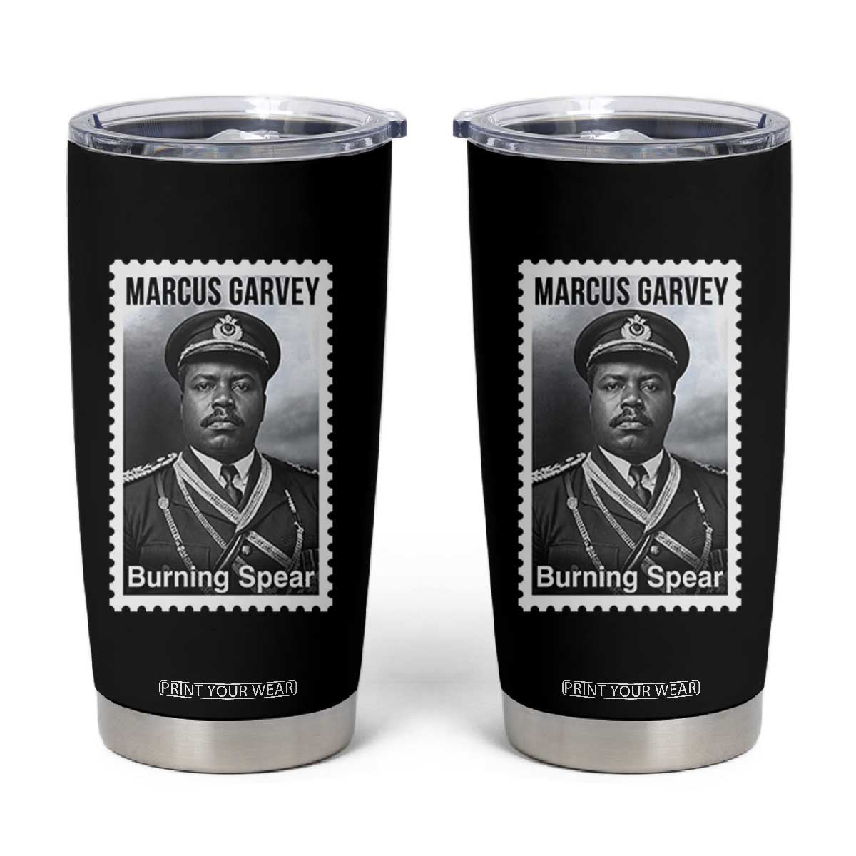 Marcus Garvey Tumbler Cup Jamaican National Hero Legacy Gift TS12 Black Print Your Wear