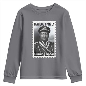 Marcus Garvey Youth Sweatshirt Jamaican National Hero Legacy Gift TS12 Charcoal Print Your Wear
