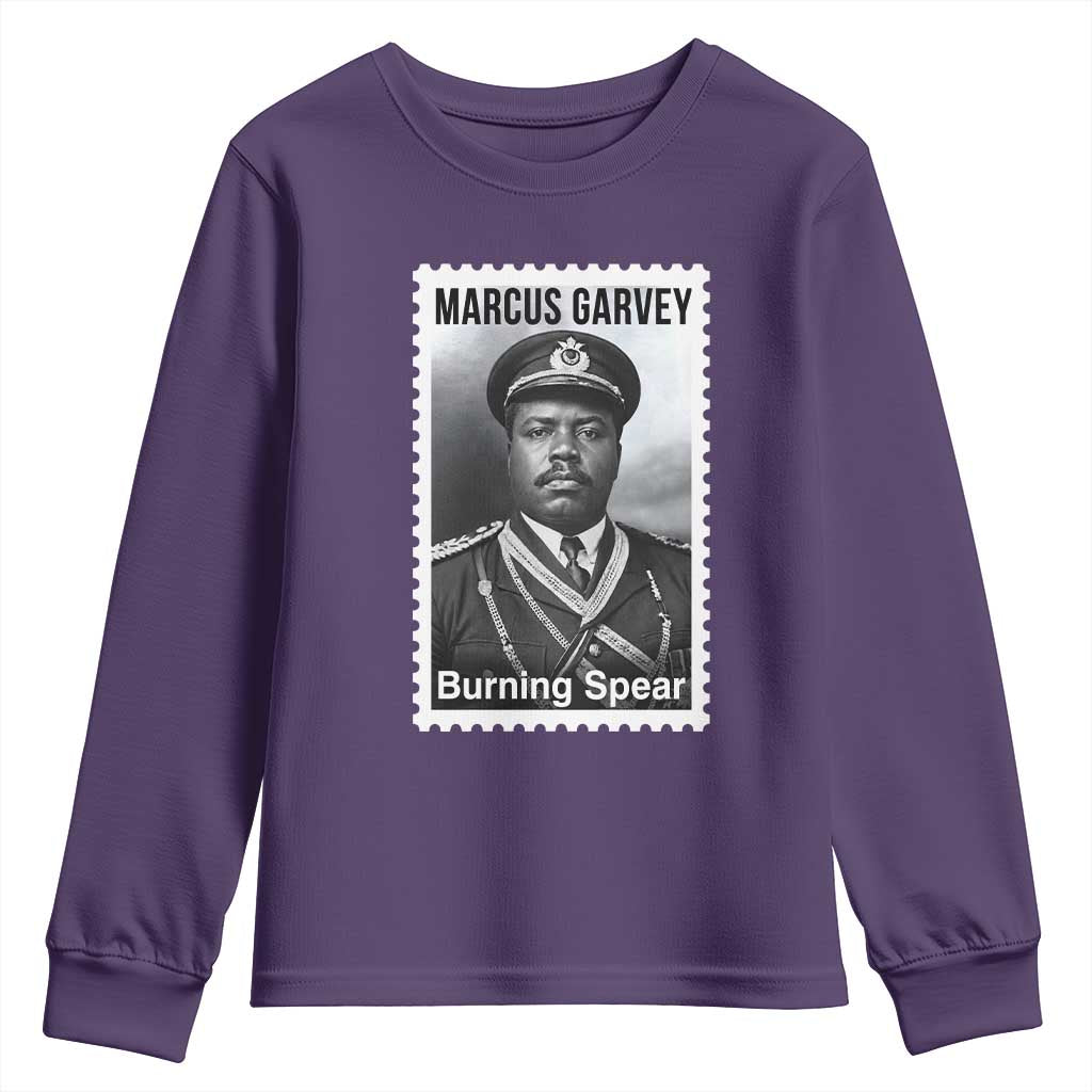 Marcus Garvey Youth Sweatshirt Jamaican National Hero Legacy Gift TS12 Purple Print Your Wear
