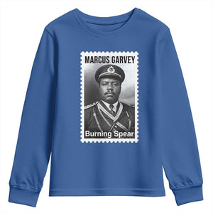 Marcus Garvey Youth Sweatshirt Jamaican National Hero Legacy Gift TS12 Royal Blue Print Your Wear