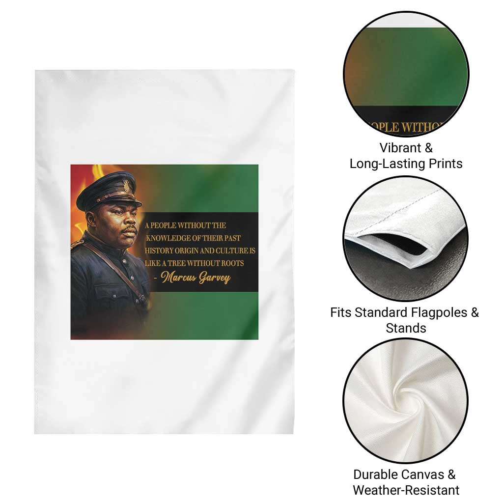Marcus Garvey Pan African Flag Garden Flag A People Without Knowledge Of Their Past Quote TS12 Print Your Wear