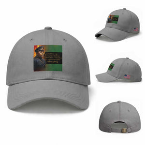 Marcus Garvey Pan African Flag Baseball Cap A People Without Knowledge Of Their Past Quote TS12 Baseball Cap Universal Fit Sport Gray Print Your Wear