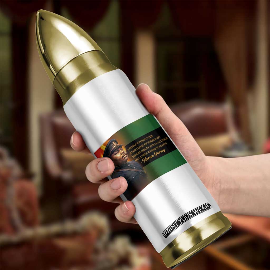 Marcus Garvey Pan African Flag Bullet Tumbler A People Without Knowledge Of Their Past Quote TS12 Print Your Wear