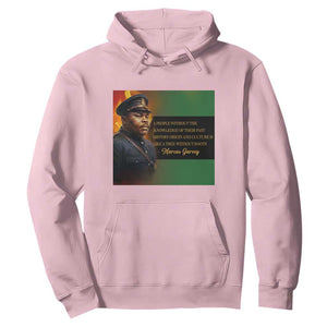 Marcus Garvey Pan African Flag Hoodie A People Without Knowledge Of Their Past Quote TS12 Light Pink Print Your Wear