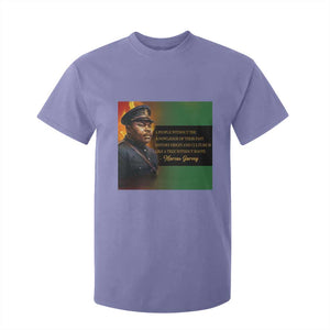 Marcus Garvey Pan African Flag T Shirt For Kid A People Without Knowledge Of Their Past Quote TS12 Violet Print Your Wear