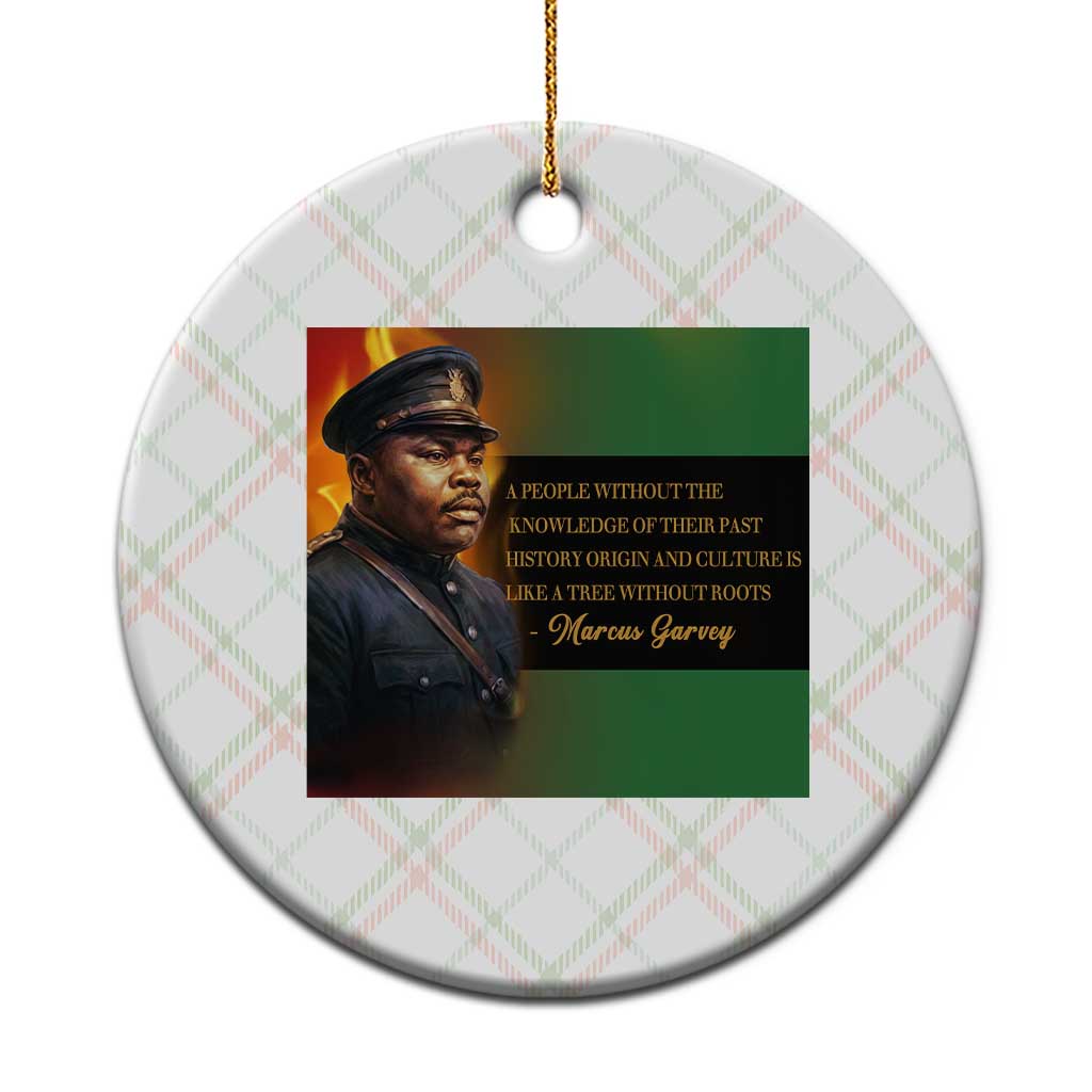 Marcus Garvey Pan African Flag Ceramic Ornament A People Without Knowledge Of Their Past Quote TS12 1pc Christmas Plaid Print Your Wear