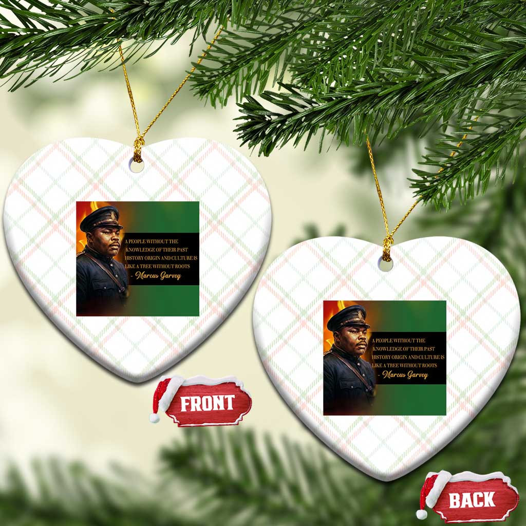Marcus Garvey Pan African Flag Ceramic Ornament A People Without Knowledge Of Their Past Quote TS12 Print Your Wear