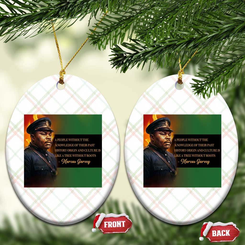 Marcus Garvey Pan African Flag Ceramic Ornament A People Without Knowledge Of Their Past Quote TS12 Print Your Wear