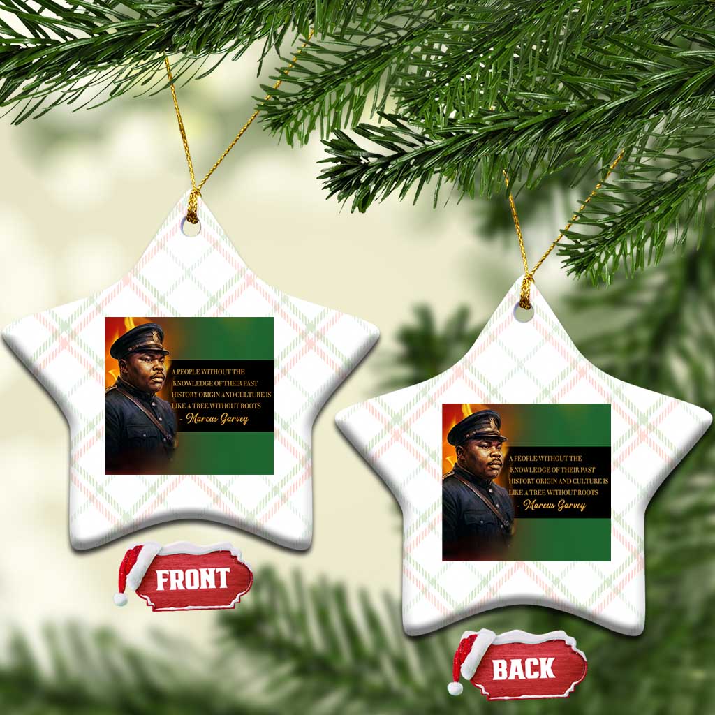 Marcus Garvey Pan African Flag Ceramic Ornament A People Without Knowledge Of Their Past Quote TS12 Print Your Wear