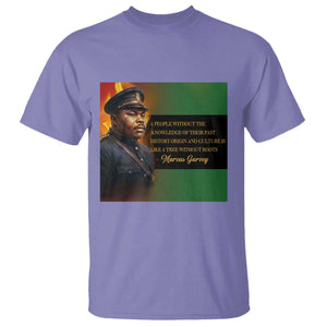 Marcus Garvey Pan African Flag T Shirt A People Without Knowledge Of Their Past Quote TS12 Violet Print Your Wear