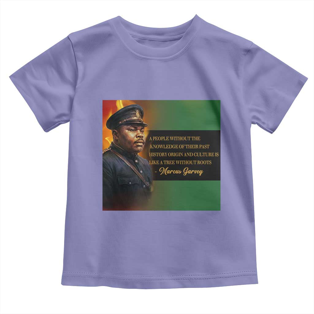 Marcus Garvey Pan African Flag Toddler T Shirt A People Without Knowledge Of Their Past Quote TS12 Violet Print Your Wear