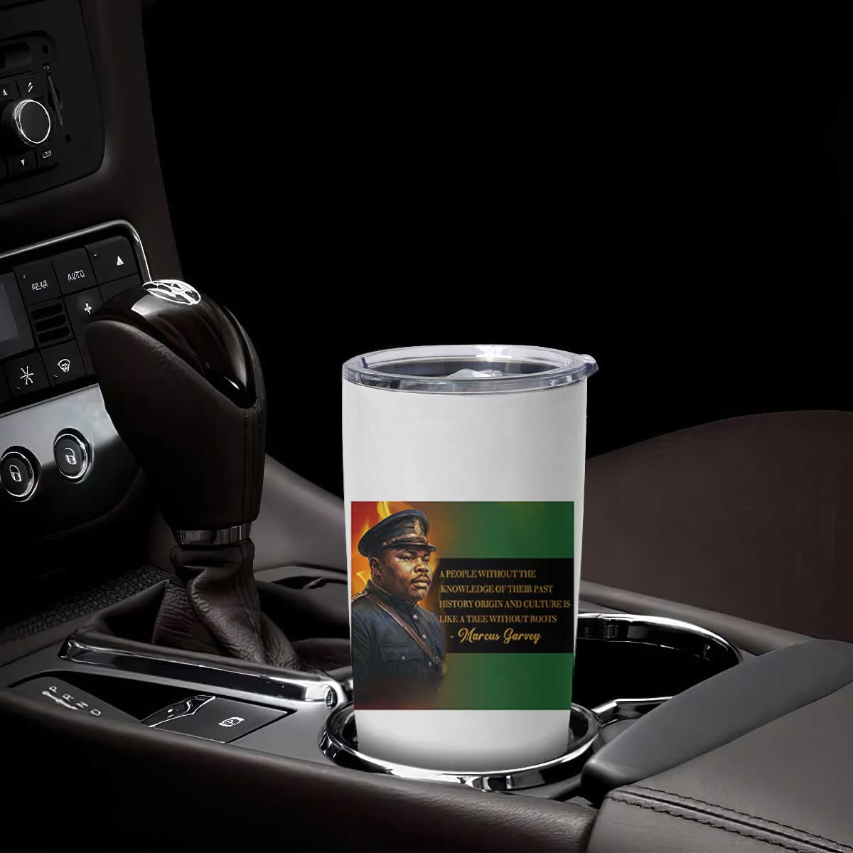 Marcus Garvey Pan African Flag Tumbler Cup A People Without Knowledge Of Their Past Quote TS12 Print Your Wear