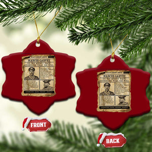 Vintage Newspaper Marcus Garvey Ceramic Ornament Up You Mighty Race Quote TS12 Print Your Wear