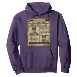 Vintage Newspaper Marcus Garvey Hoodie Up You Mighty Race Quote TS12 Purple Print Your Wear