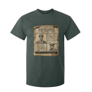 Vintage Newspaper Marcus Garvey T Shirt For Kid Up You Mighty Race Quote TS12 Dark Forest Green Print Your Wear