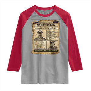 Vintage Newspaper Marcus Garvey Raglan Shirt Up You Mighty Race Quote TS12 Sport Gray Red Print Your Wear