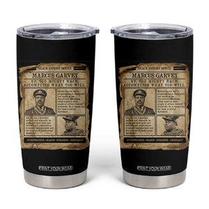 Vintage Newspaper Marcus Garvey Tumbler Cup Up You Mighty Race Quote TS12 Black Print Your Wear