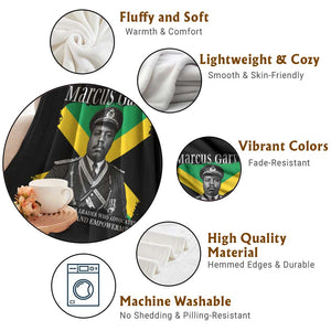 Marcus Garvey Jamaican National Hero Throw Blanket Pan Africanism History Gift TS12 Print Your Wear