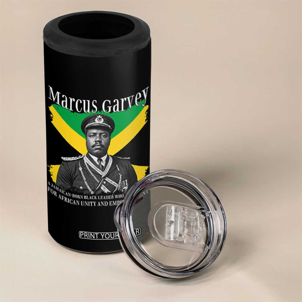 Marcus Garvey Jamaican National Hero 4 in 1 Can Cooler Tumbler Pan Africanism History Gift TS12 Print Your Wear