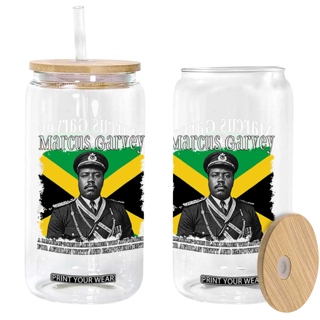 Marcus Garvey Jamaican National Hero Glass Can Pan Africanism History Gift TS12 Print Your Wear