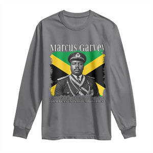 Marcus Garvey Jamaican National Hero Long Sleeve Shirt Pan Africanism History Gift TS12 Charcoal Print Your Wear