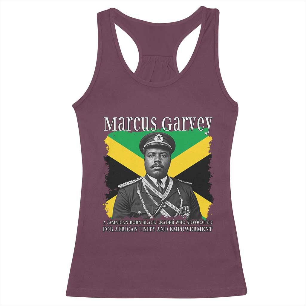 Marcus Garvey Jamaican National Hero Racerback Tank Top Pan Africanism History Gift TS12 Maroon Print Your Wear